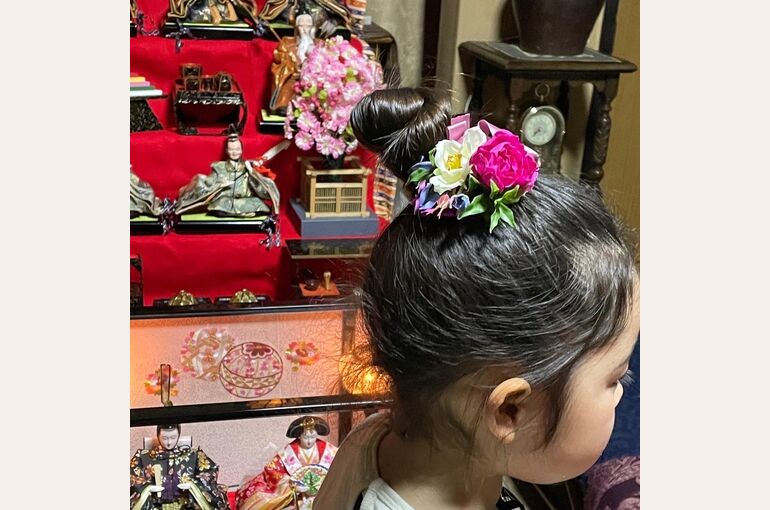 こどもの花飾り